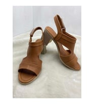 ÇİĞDEM TABA GERÇEK DERİ TOPUKLU SANDALET (ENZ) - TABA - 40 - ST02185-TABA-40