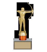 ODAK KUPA - Figürlü Kupalar - Okçu Figürlü Kupalar FG-003 C - 21 cm