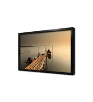 Sakinliğin Resmi Çerçeveli Cam Tablo