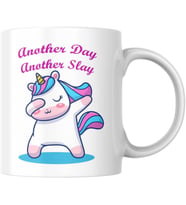 Another Day Another Slay Unicorn Baskılı Kupa Bardak Komik Yazılı Hediyelik Çay Kahve Kupası Coffee Mug