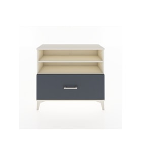 Arges Şifonyer 2 Raflı Tek Çekmeceli 88x30x80 Aytaşı-Antrasit