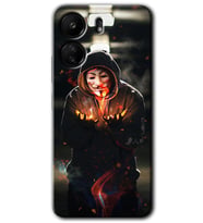 Xiaomi Redmi 13C Kılıf HD Desen Baskılı Kılıf - V for Fire