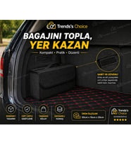 Araba Oto Bagaj Çantası Siyah Oto Bagaj Düzenleyici Organizer Araç İçi Oto Aksesuar Keçe Çanta