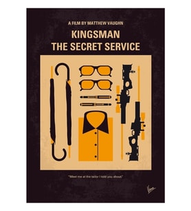 No758- Kingsman Tablo Ahşap Poster Dekoratif