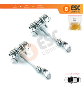 Citroen C3 MK1 MK2 2002-2016 9181H1 İçin 2 EA Ön Sağ ve Sol Kapı Gergi Yayı
