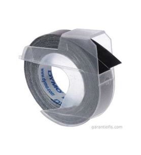 3d Kabartma Şerit Siyah 9mm X 3mt