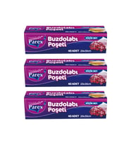 40’li Buzdolabı Poşeti Küçük Boy 20 x 30 cm Üçlü Paket