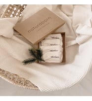 Naturaborn GOTS Organik Sertifikalı Bebek Çorabı (4 Çift) (Bej)