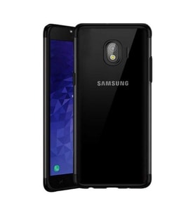 Zore Galaxy J4 2018 ile Uyumlu Glitter Silikon Kılıf Siyah