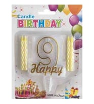 MUM 9 YAŞ HAPPY YAZILI ALTIN PK:1-1-
