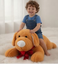 80 cm Dev Peluş Köpek Oyuncak – Yumuşacık Büyük Boy Sarılmalık Sevimli Köpek Pelüş Çocuk & Sevgiliye Hediye