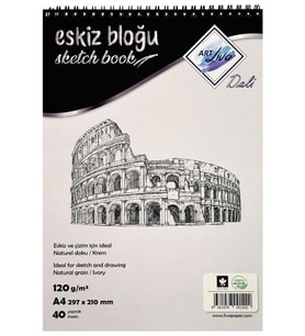 Art Liva Eskiz Defteri A4 120g