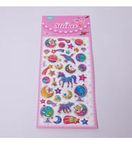 Renkli  Galaksi Kabartmalı  Sticker