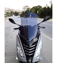 MOTOCAM Peugeot Citystar 200 Ön Cam 2017-2018 Model 56cm Füme Renkli 4mm UZUN
