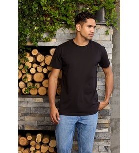 Erkek O Yaka T-Shirt Konforlu Tasarım (Siyah)