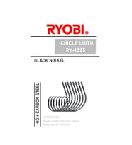 Ryobi 1025 Circle Light Black Nikel Olta İğnesi