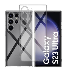 Kvy Samsung Galaxy S23 Ultra Kamera Korumalı Süper Silikon Kılıf