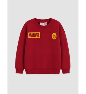 LCW Kids Kırmızı Gs Marvel Lisanslı Çocuk Sweatshirt