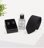 BK Gift Kişiye Özel Erkek Parfüm&Karavat&Kol Düğmesi Hediye Seti (Model 1)