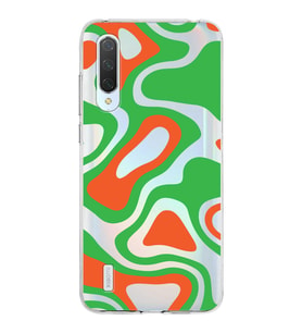 Xiaomi Mi 9 Lite Uyumlu Kapak Renkli Desen Tasarımlı Şeffaf Silikon Kılıf
