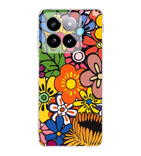 PrintiFy Xiaomi Mi 13 ile Uyumlu Retro Color 2  Kamera Korumalı Şeffaf  Kılıf