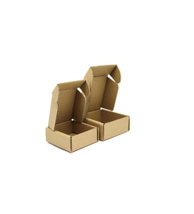 Ambalaj Markt Kesimli E-Ticaret Hediye Kutusu 6,5x6,5x2,5 Cm Esmer 250 Adet