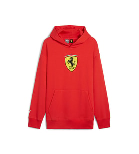 Puma Ferrari Race Bigshield Hdie Erkek Günlük Sweatshirts 62705402 Kırmızı