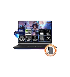 Asus Rog Strix Scar 18 Intel Core Ultra 9 275HX 96GB 1tb SSD RTX5080 16GB Freedos 18" Wqxga Taşınabilir Bilgisayar G835LW-SA127-A5
