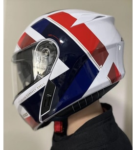 Motosiklet Kaskı Storm SV Dıamond C7 Gloss-Blue Çene Açılır Kask