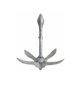Saray - Şemsiye Çapa Galvanizli Katlanır 6 kg - Küçük Tekneler ve Botlar İçin P