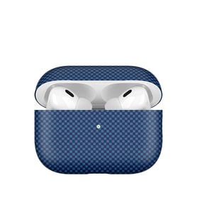 Apple Airpods Pro 2 Uyumlu Zore Airbag 43 600D Karbon Fiber Kulaklık Kılıfı (Lacivert)