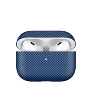 Apple Airpods Pro 2 Uyumlu Zore Airbag 43 600D Karbon Fiber Kulaklık Kılıfı (Lacivert)