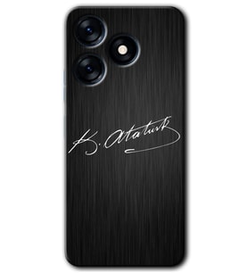 Tecno Spark 10 Pro Kılıf HD Desen Baskılı Kılıf - İmza Atatürk