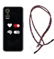 General Mobile GM 21 Pro GM 22 Pro Plus Kılıf Boyun Asklı Rasta Silikon Love Brain 1722
