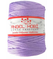 Angel Çanta Aksesuar Lila Renk 5 Mm Jumbo Polyester Makrome No:8