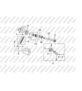 MONDİAL ATV MD200 JACKAL TERMOSTAT VE GÖVDESİ KOMPLE (60) ORJ