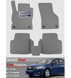 CHEVROLET CRUZE (2008-2014) Uyumlu EVA Paspas Tam Set–Araca Özel,Su Geçirmez,Kolay Montaj
