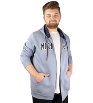 Mode XL Erkek Sweat Kapşonlu Michigan 21519 Mavi
