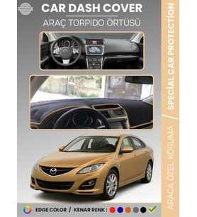 MAZDA 6 (2007-2013) Torpido Örtüsü Panel Halısı Koruma Torpido Koruma Araca Özel Kaymaz Kolay Montaj