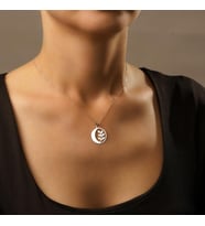 Kişiye Özel 925 Ayar Gümüş Minimalist Yaprak Kolye