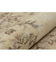 Kahverengi Patchwork Etnik Modern Desenli Yün Hav Toz Vermez Leke Tutmayan Salon Yolluk Mutfak El Dokuma Halı