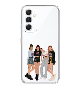 Samsung Galaxy A24 Uyumlu Blackpink Tasarımlı Şeffaf Telefon Kılıfı