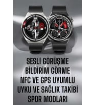 Akıllı Saat GPS VE NFC Özelliği Sesli Görüşme Dokunmstik Ekran