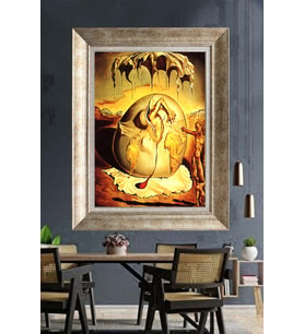 Tablore Salvador Dali Geopoliticus Child Çerçeveli Kanvas Tablo Sürrealist Duvar Dekoru