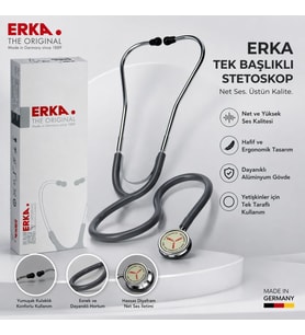 Stetoskop I Pediatrik Stetoskop Gri – Tek Başlıklı Profesyonel Kullanım I no:547