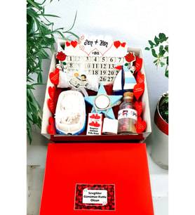 Aşk dolu anlamlı bir Sevgililer günü Hediyesi kare Kutuda 14 şubat Sürpriz Paket 14MARİNboxE1 (Karışık)