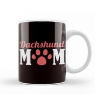 Dachshund Mom Paw Puppy Wiener Sausage Dog Breed Kupa Bardak Porselen