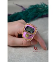 Boncuklu Taşlı Zikirmatik (Pembe)