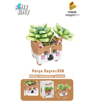 Panlos Mini Potted Plant Serisi Tilki Figürü 336 Parça Oyuncak Yapım Seti -FFP655016