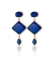 Kadir Jewellery 22 Ayar Altın Kaplama Kadın Sallantılı Küpe -El İşçiliği Ve Hipoalerjenik Küpe
